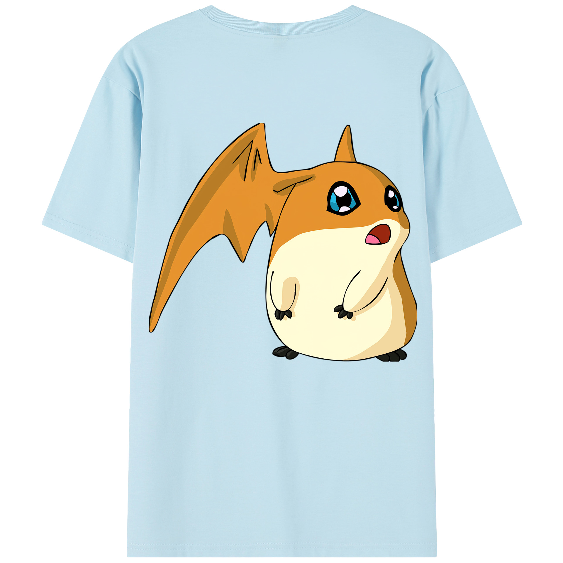 （画像用） Digimon デジタルモンスター/デジモン 綿100％半袖Tシャツ（背面プリント）